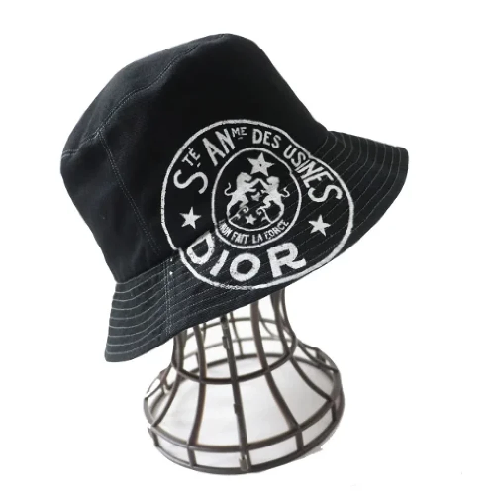 Dior Vintage Pre-owned Cotton hats Black Dames