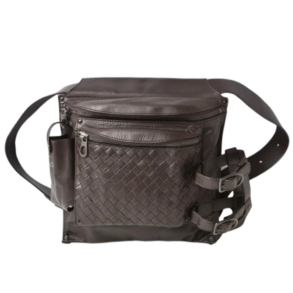 Bottega Veneta Vintage Pre-owned Leather clutches Brown Heren