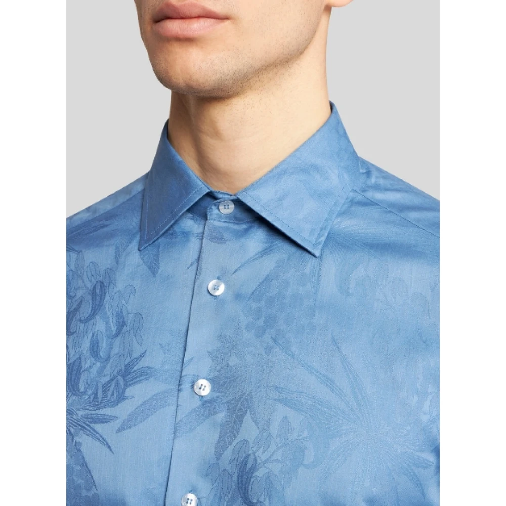 ETRO Stijlvolle Overhemden Collectie Blue Heren