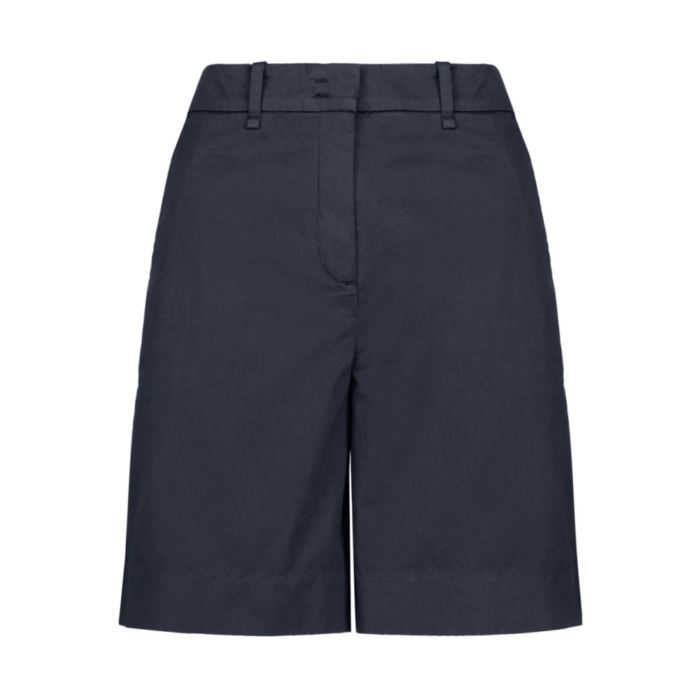 BomBoogie Katoen satijnen bermuda shorts Blue Dames
