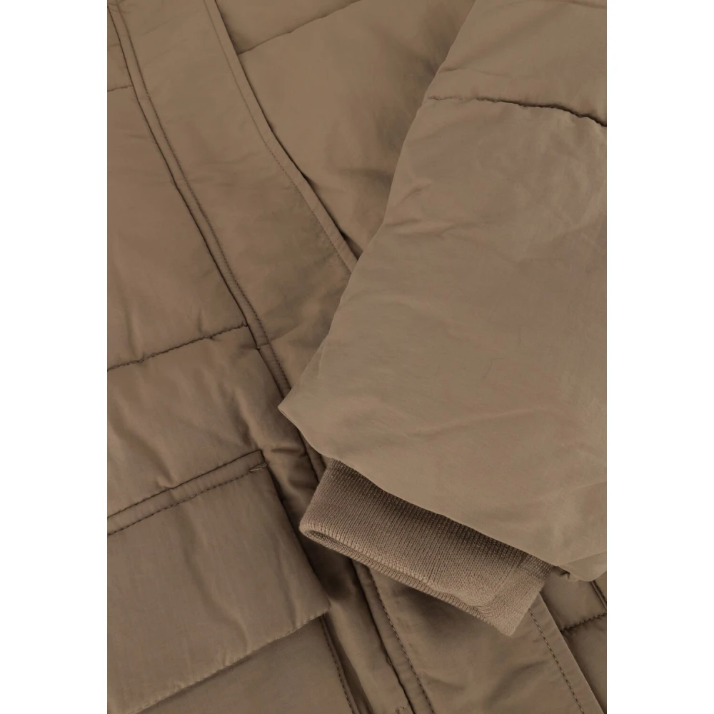 Notre-v Elegante Beige Gewatteerde Jas Beige Dames
