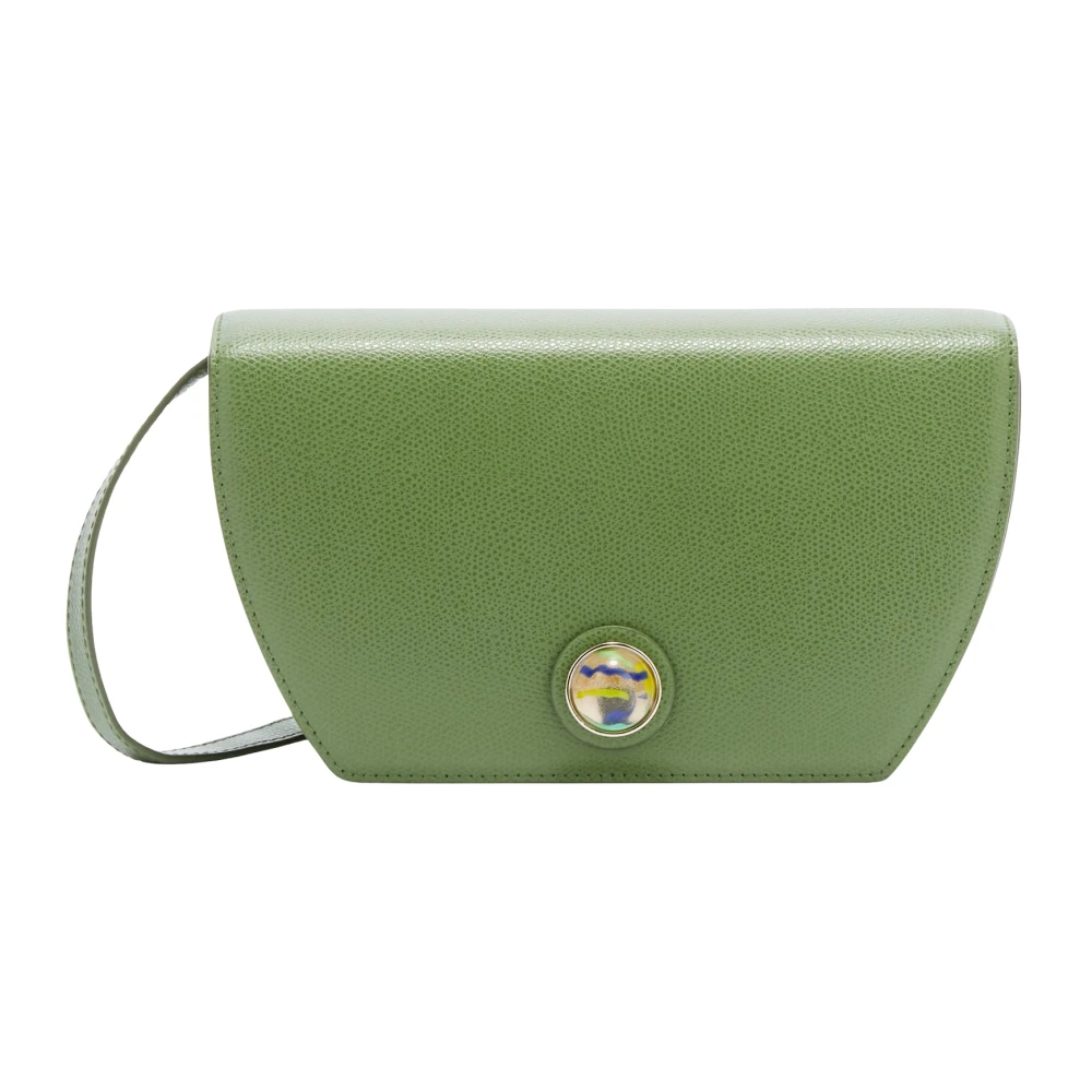 Furla Geometrische Vorm Crossbody Tas Green Dames