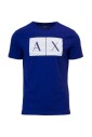 t-shirt-bleu-imprime-col-rond