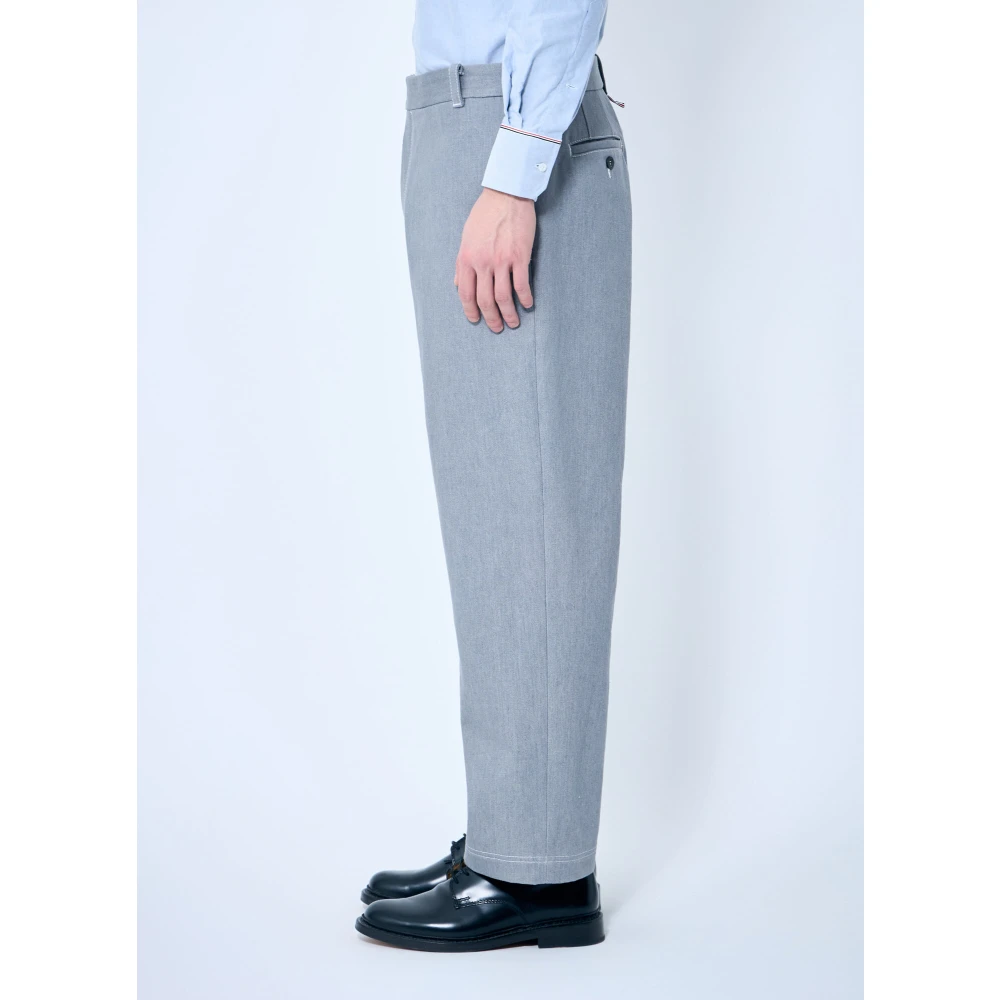 Thom Browne Contrastpaneel Pantalon Gray Heren