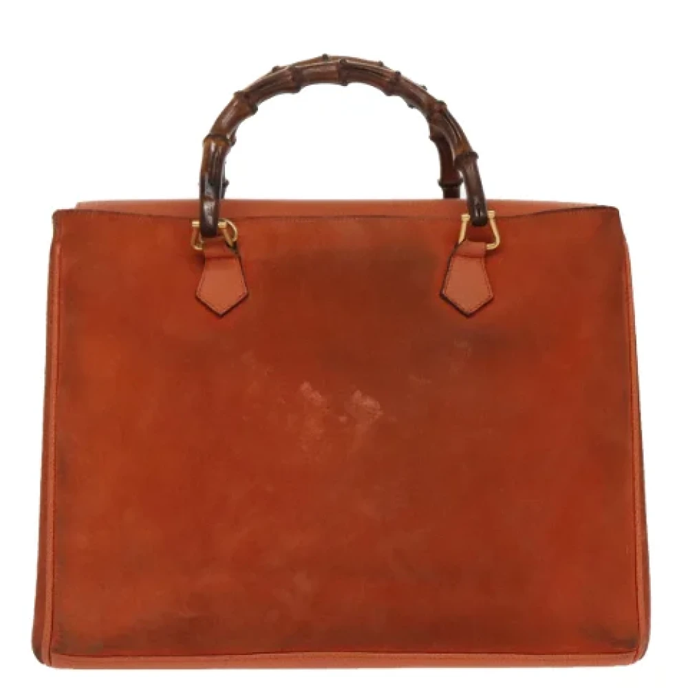 Gucci Vintage Pre-owned Suede handbags Orange Dames