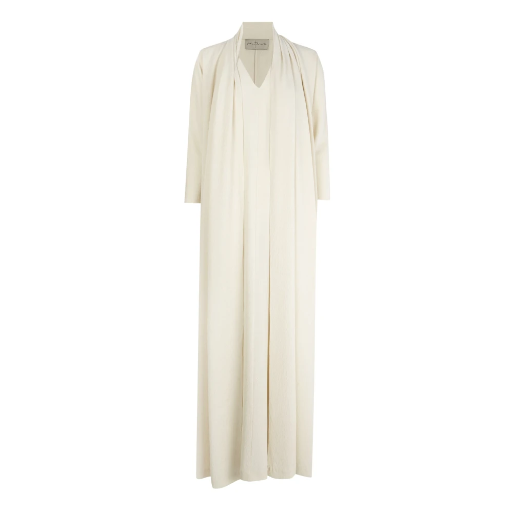 Cortana Women's White Nice- Ivory Stretch Silk Dress - Maxi Dresses - 2XS - Dresses