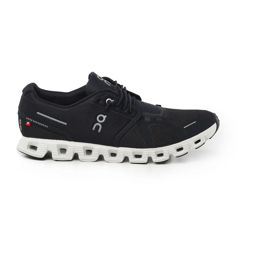 On Running Svarta Mesh Sneakers med CloudTec® Skum Black, Herr