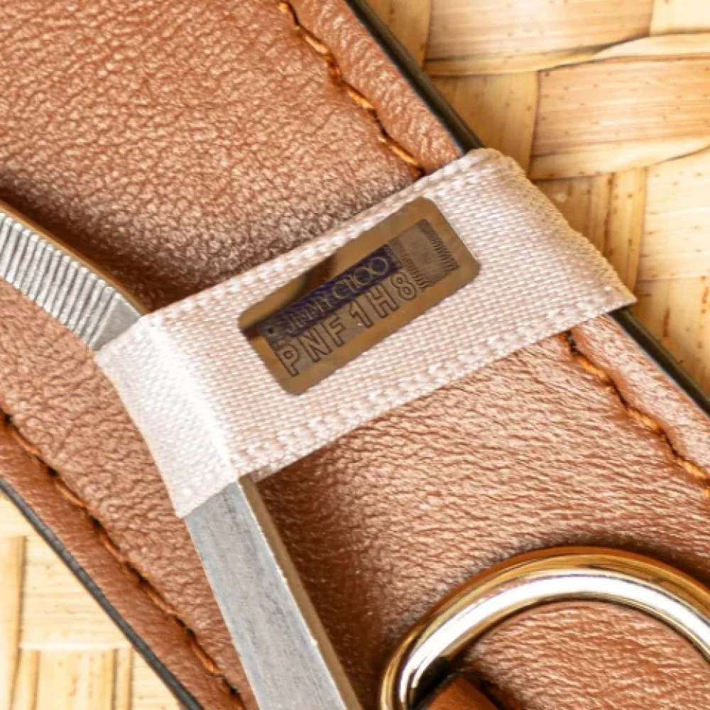 Jimmy Choo Pre-owned Raffia shoulder-bags Beige Dames