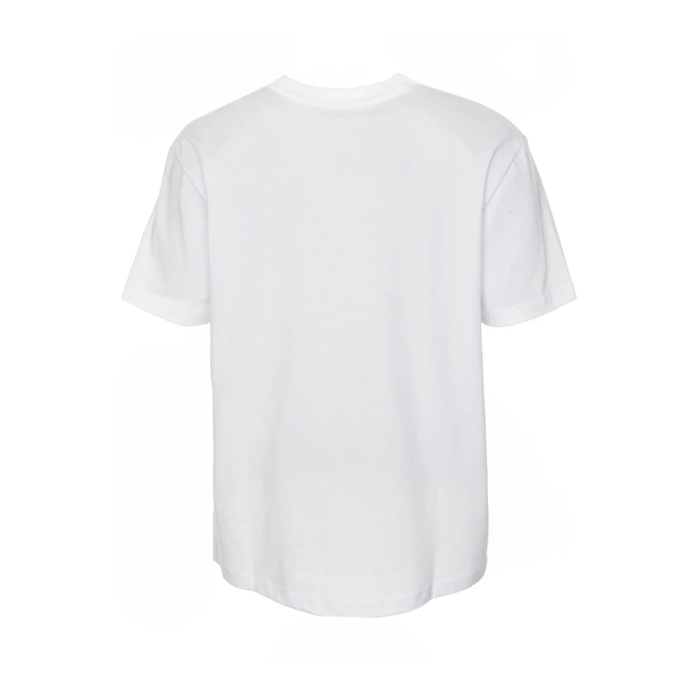 Samsøe Casual T-shirt met labelprint White Heren