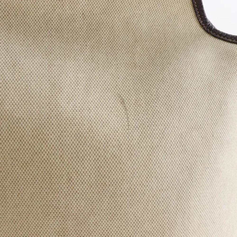 Hermès Vintage Pre-owned Fabric shoulder-bags Beige Dames