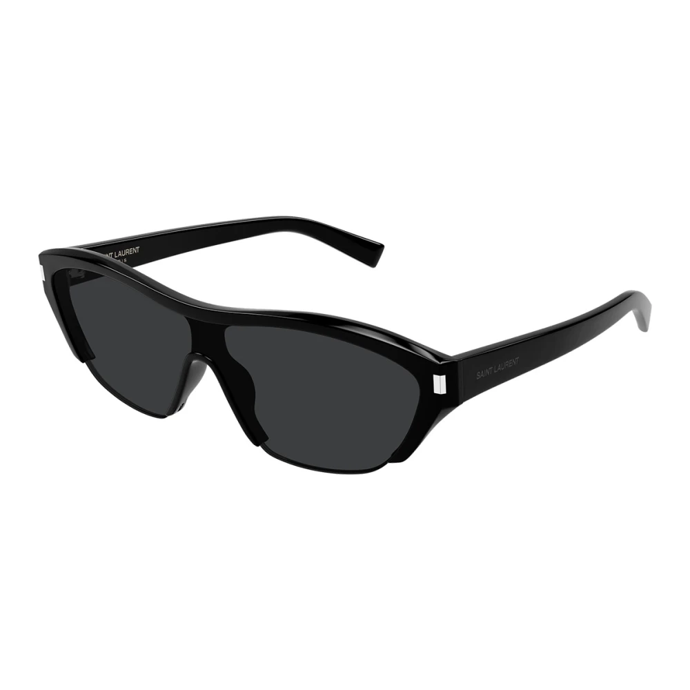 Saint Laurent Unisex Black Glossy Sunglasses - Sunglasses - One Size - Accessories