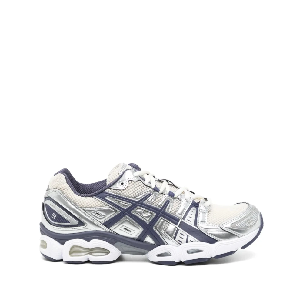 Asics Men's Gray Sneakers,, Multicolored Mesh Tiger Stripes Trainers Size 6 Uk