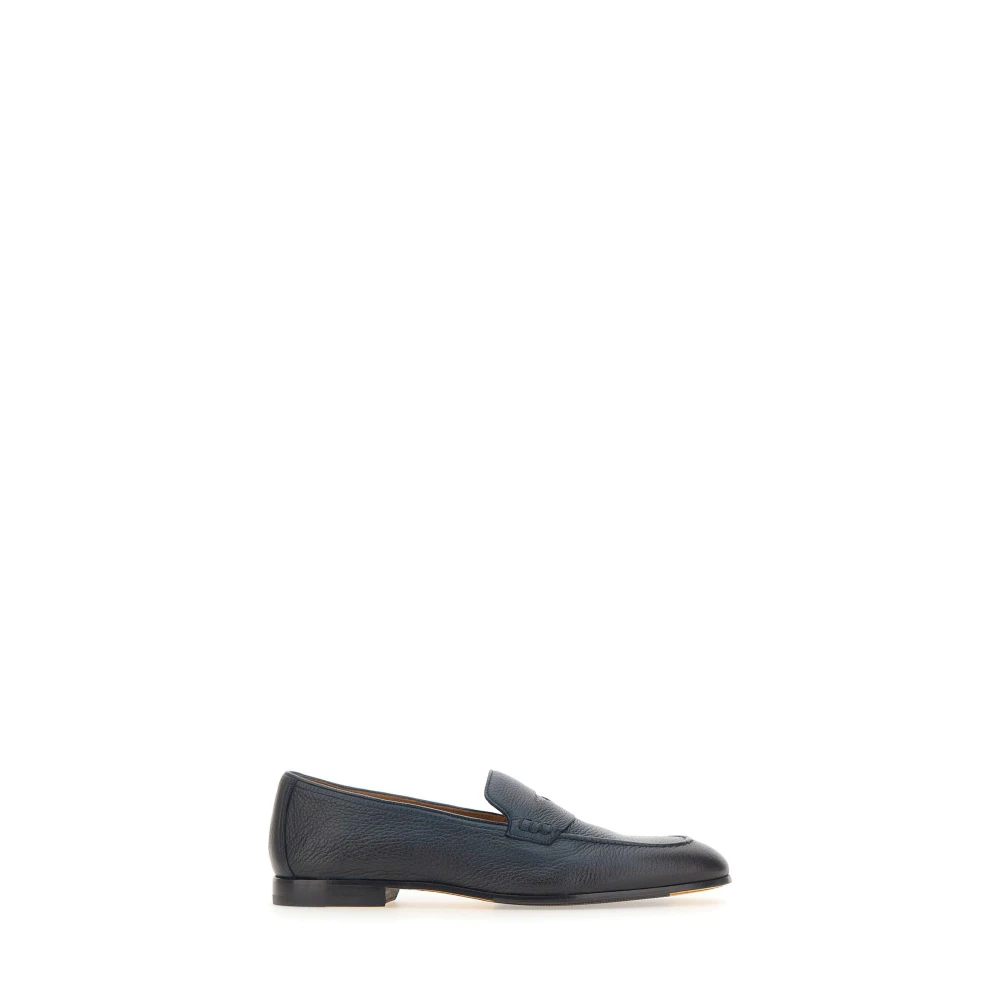 Doucal's Men's Blue Penny Loafer - Loafers - 9 Uk - Shoes