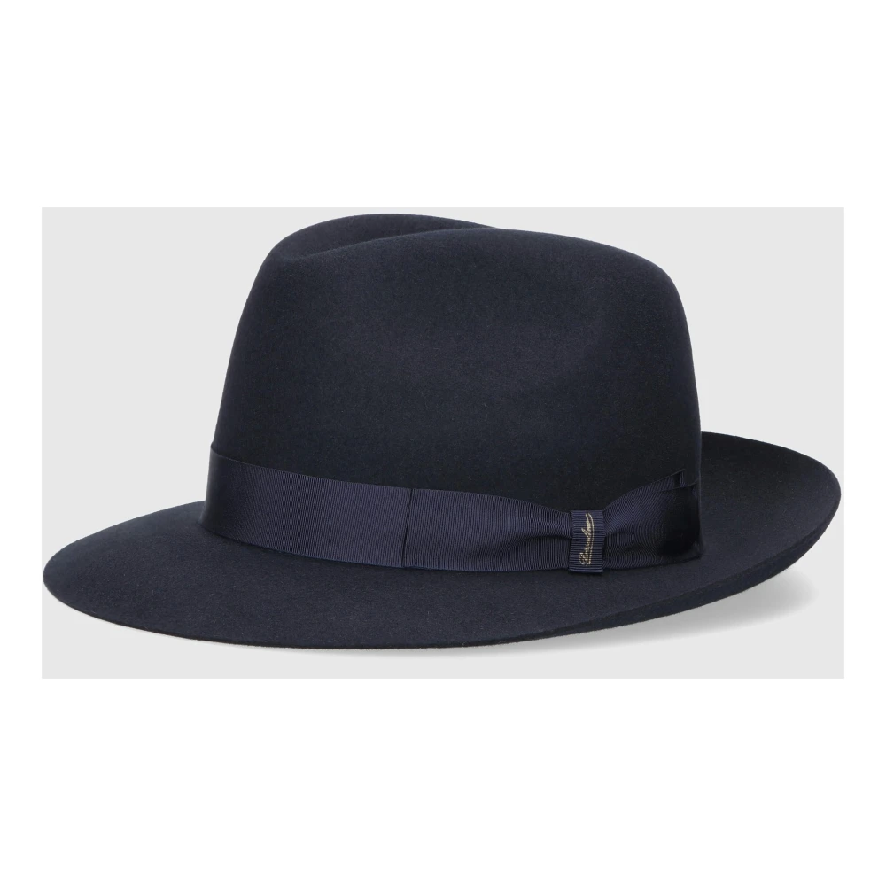 Borsalino Marengo Fedora Hat Blue Heren