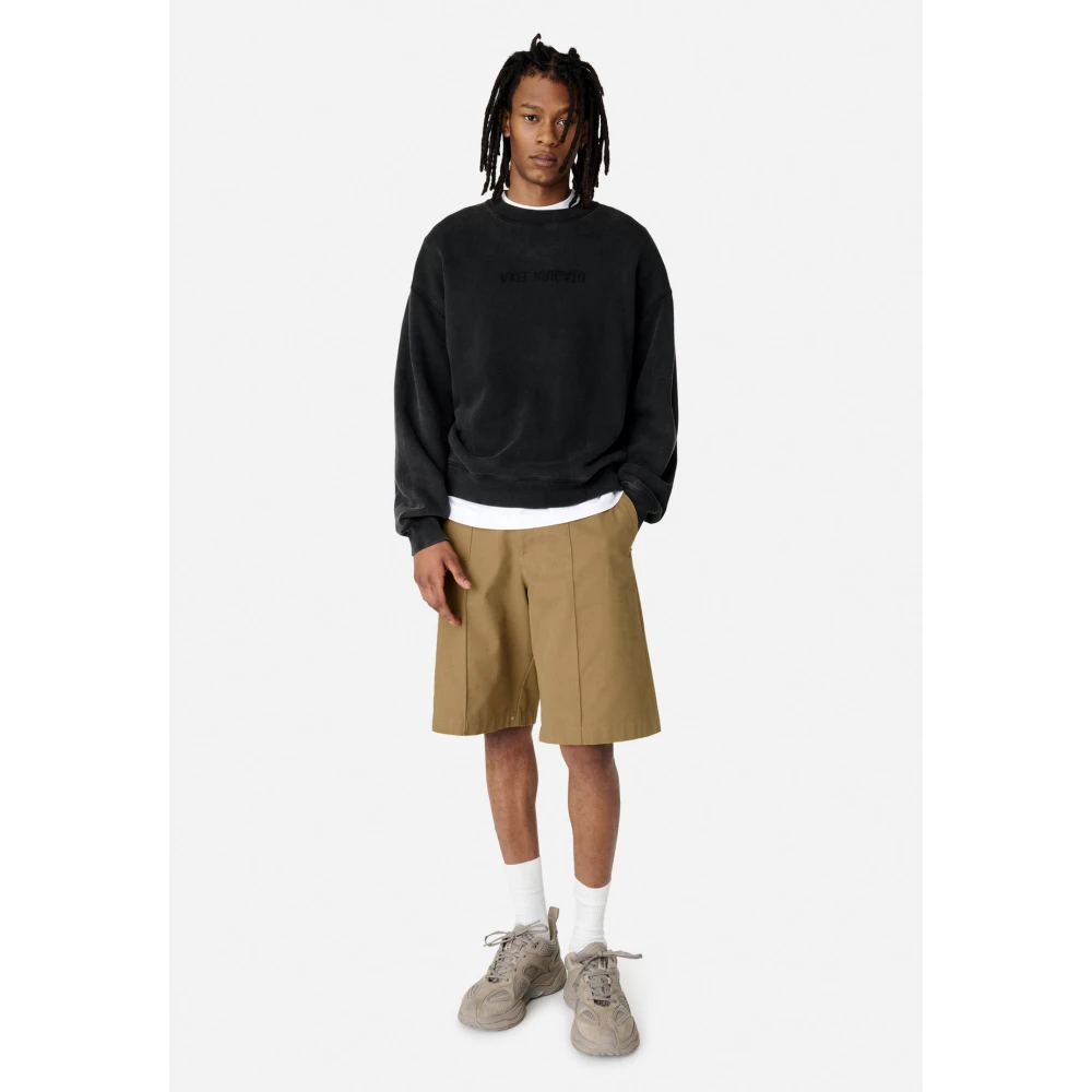 Axel Arigato Verwrongen Gewassen Sweatshirt Black Heren