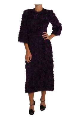Fringe Midi Sheath Dress