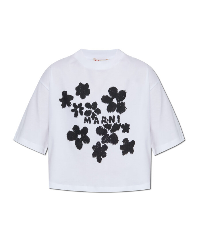 floral-motif-t-shirt