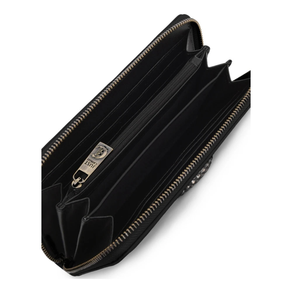 Just Cavalli Chique Wallet Collectie Black Dames
