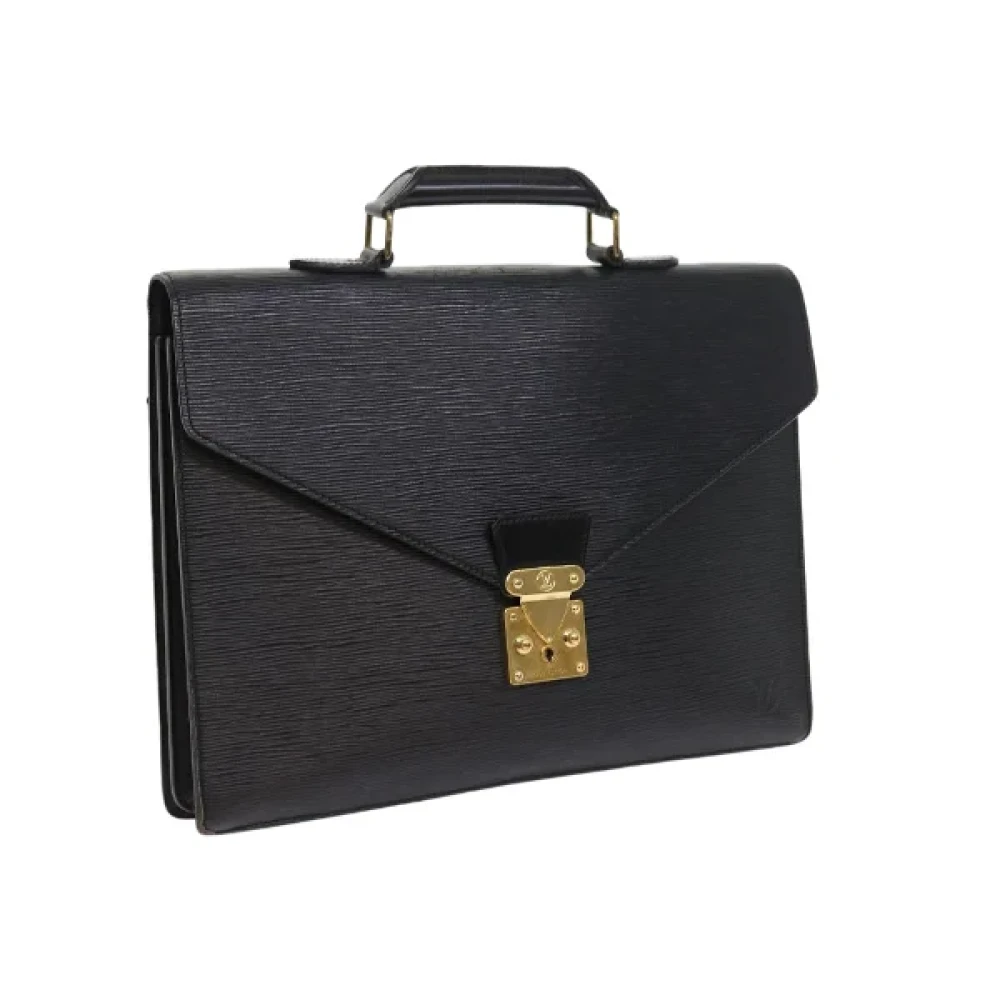 Pre-owned Svart skinn Louis Vuitton koffert