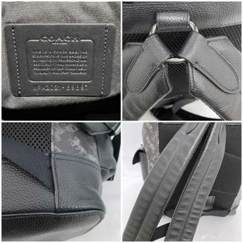 Coach Pre-owned Leather backpacks Black Dames