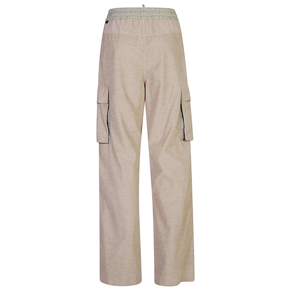 Moncler Beige Grenoble Broek met Applicatie Beige Dames