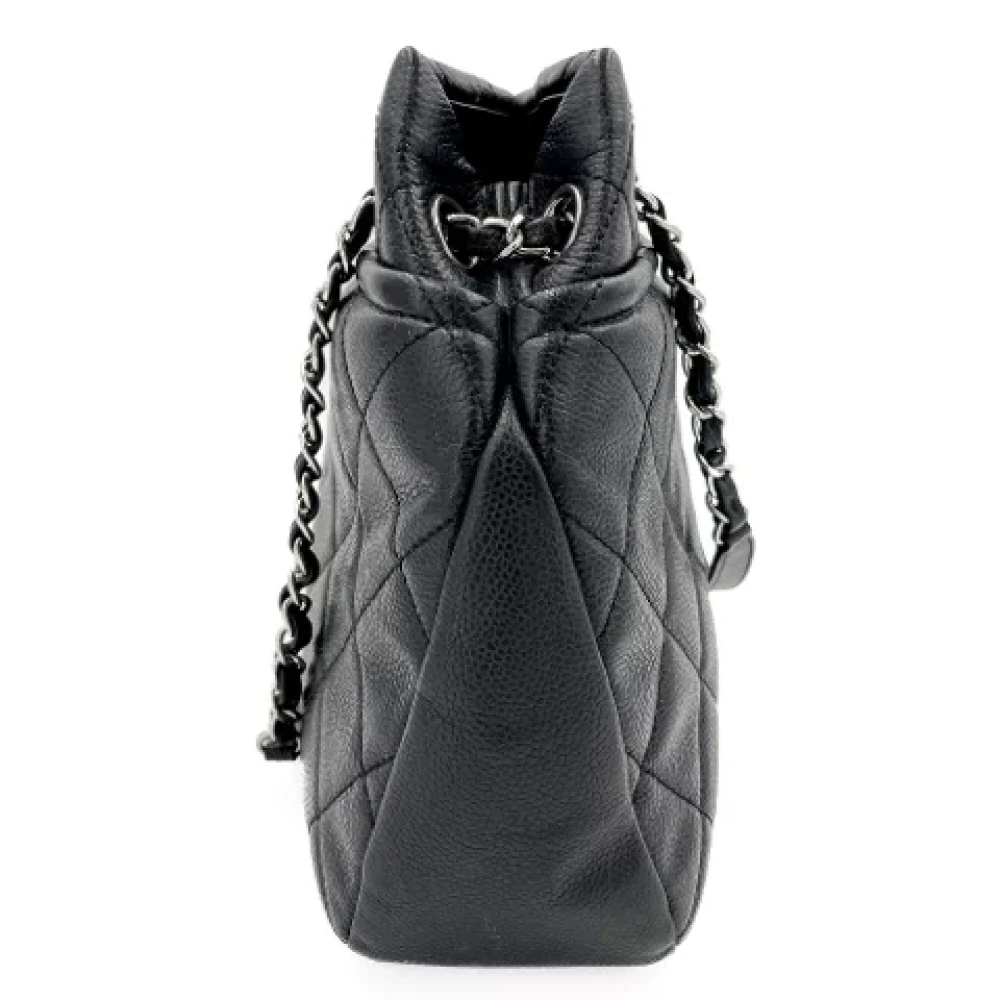 Chanel Vintage Pre-owned Leather handbags Black Dames
