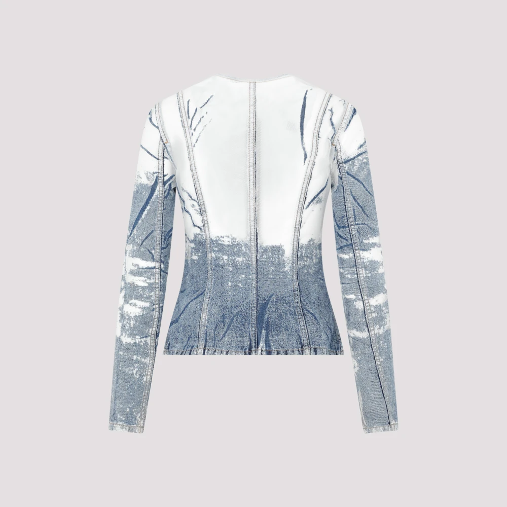 Diesel Blauwe Denim Jack Aw23 Multicolor Dames
