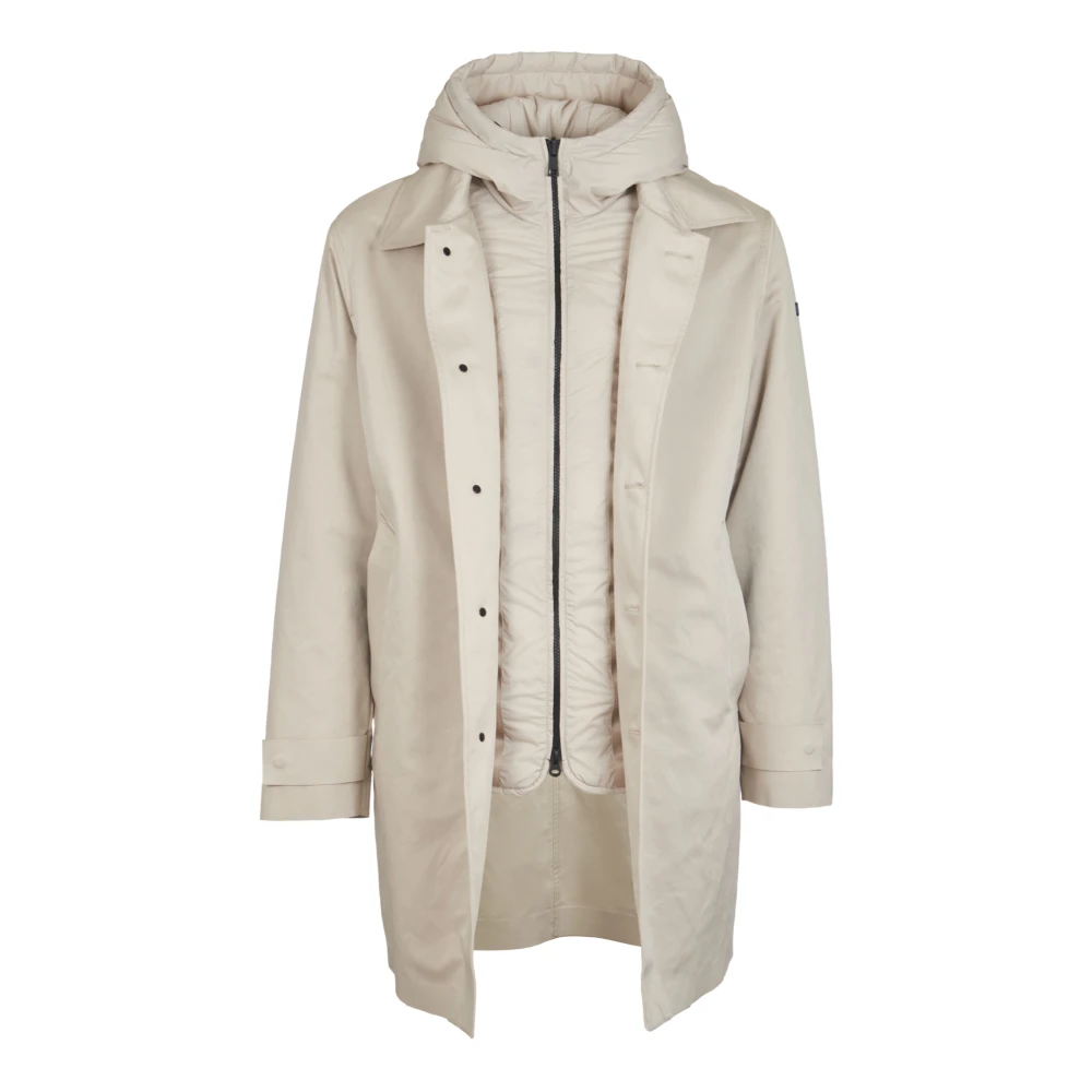 Duno Beige Nylon Jas Beige Heren