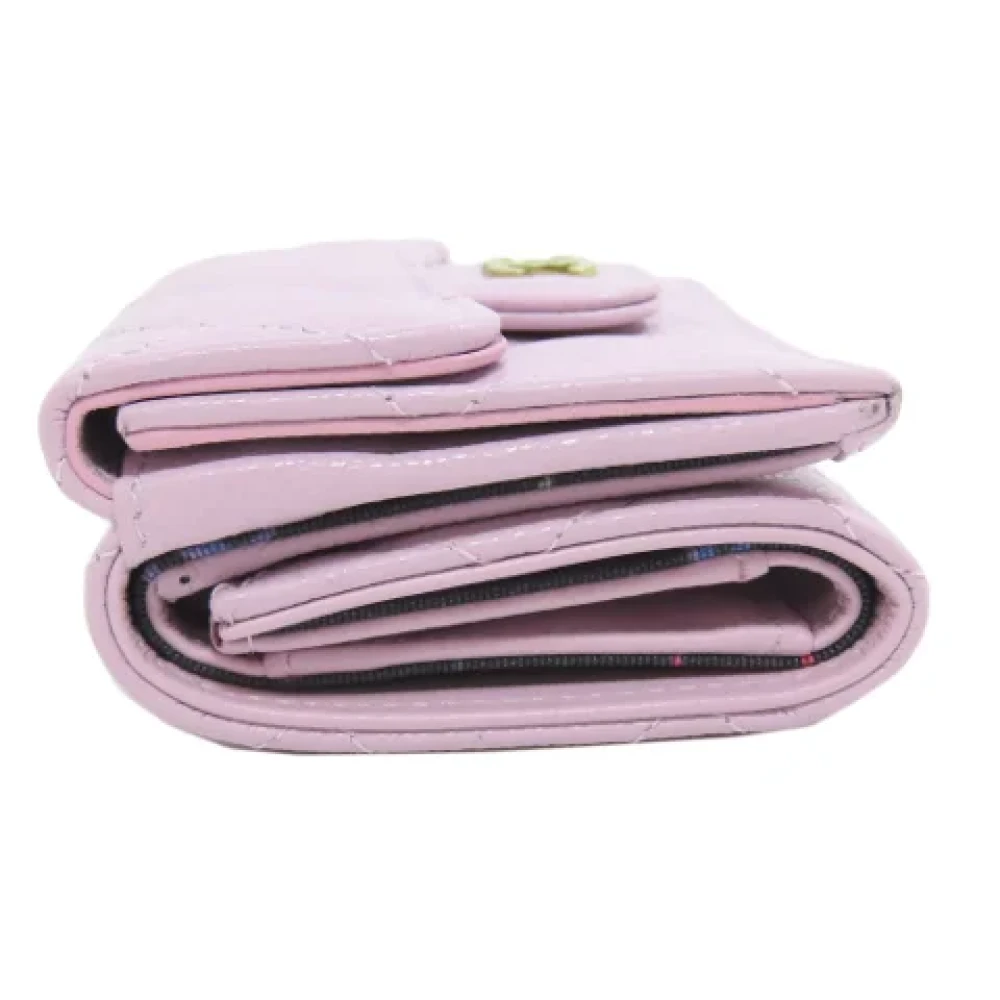 Chanel Vintage Pre-owned Leather wallets Pink Dames