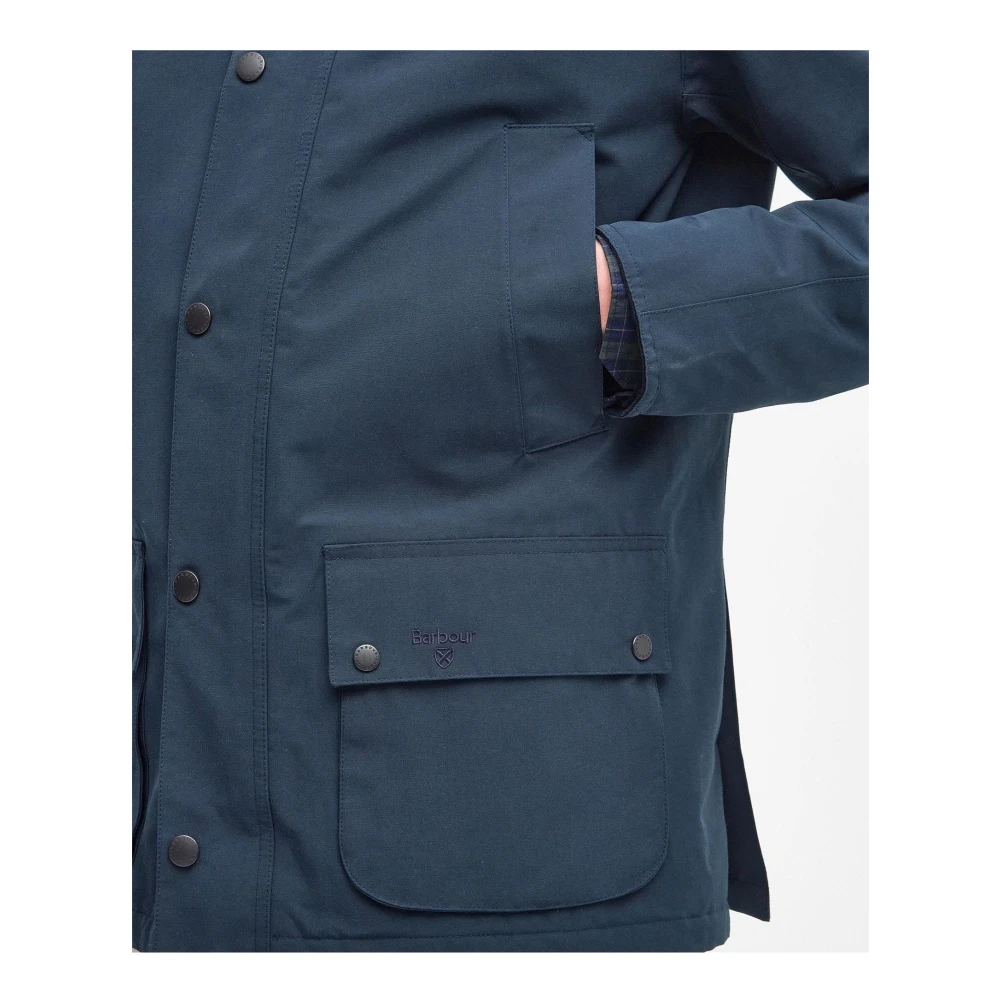 Barbour Blue Winter Ashby Jacket Blue Heren