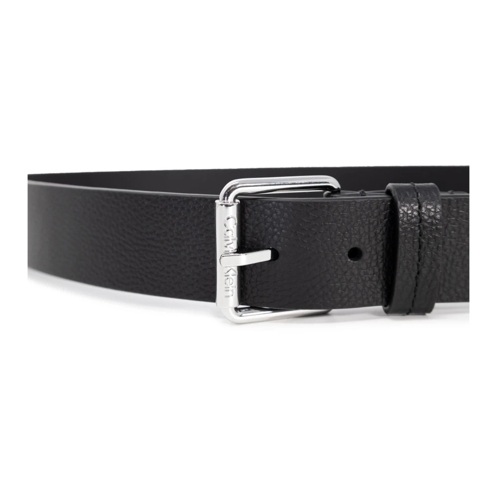 Calvin Klein Leren Riem CK Must PB Black Heren