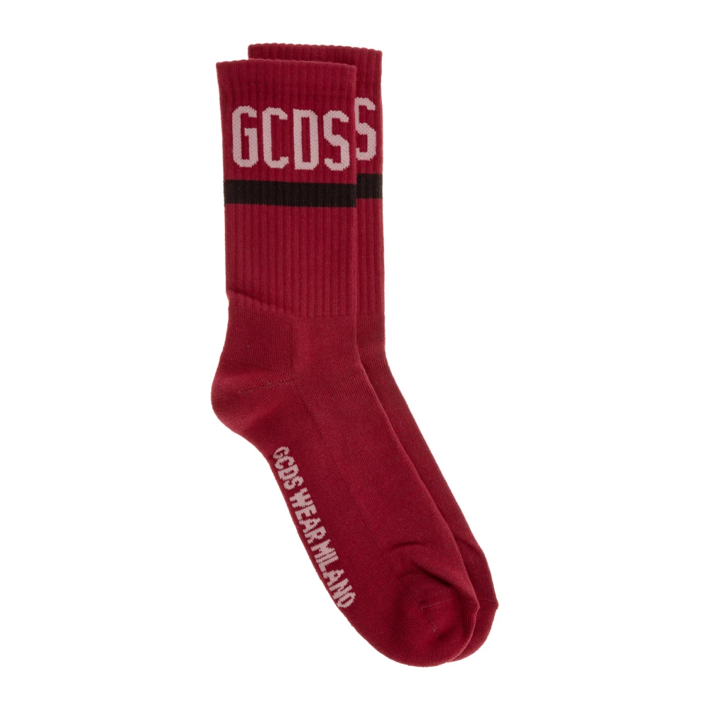 Gcds Logo Socks Red Dames