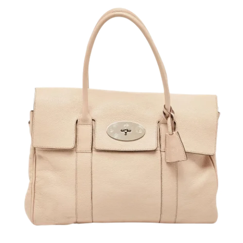 Mulberry Pre-owned Leather shoulder-bags Beige Dames