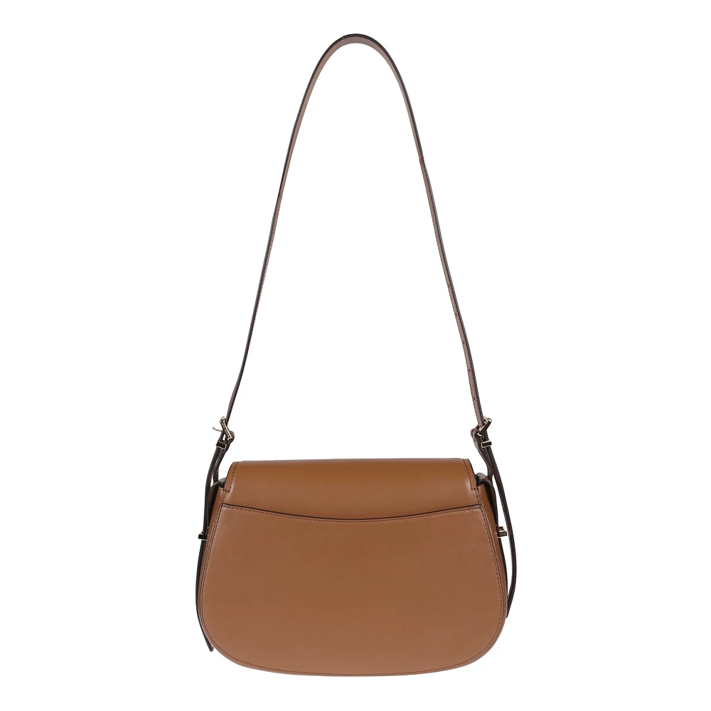 Michael Kors Stijlvolle Flap Messenger Tas Brown Dames
