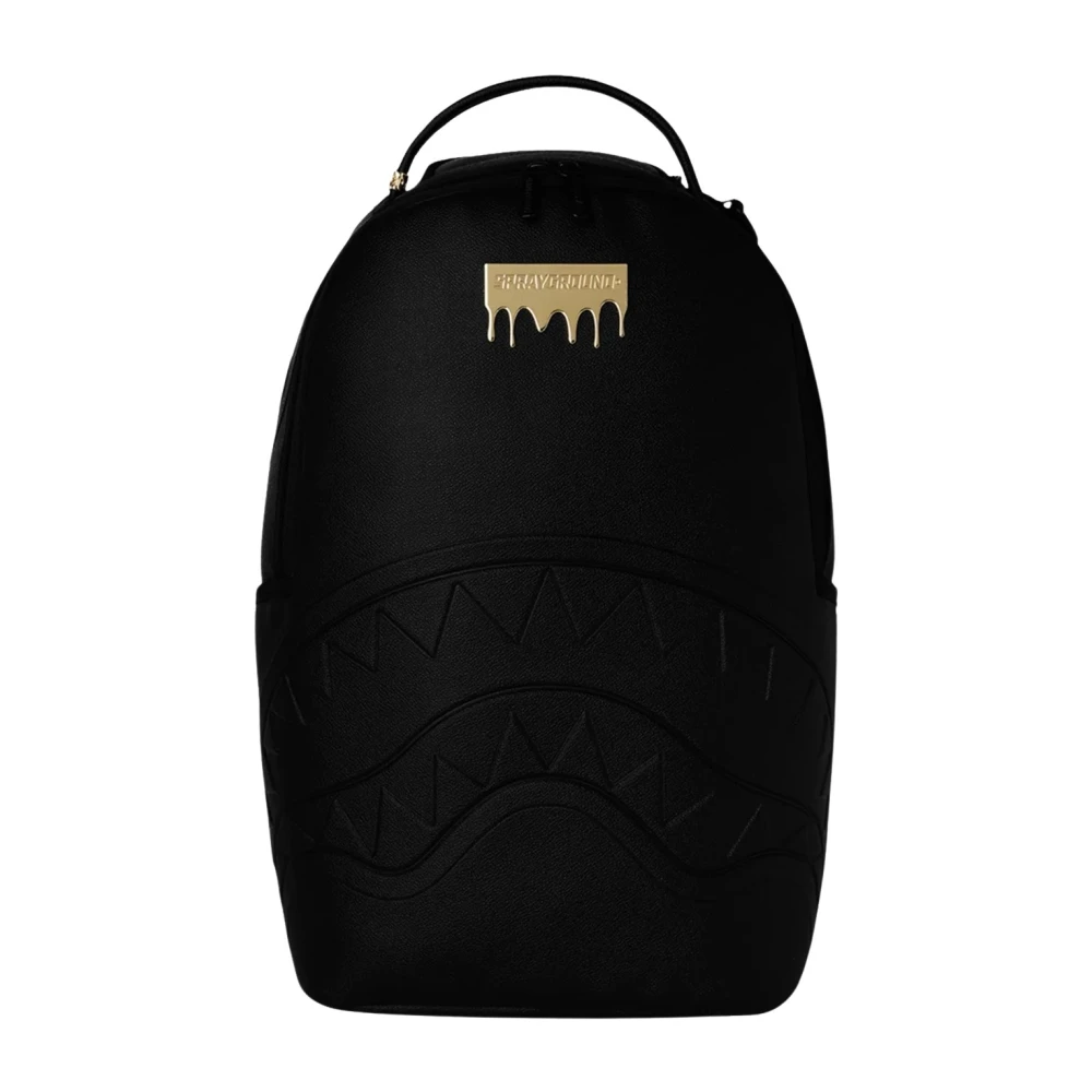 Sprayground Unisex Black Backpacks, One Size, Gold Brick Luxus Backpack