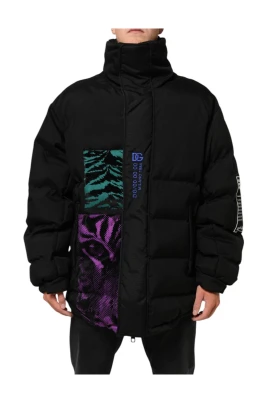 Nylon Puffer Full Zip Jacket