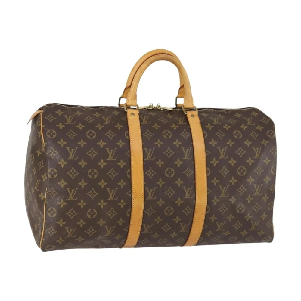 Louis Vuitton Vintage Donna Marrone Pre-Owned Vintage Monogram Canvas Travel Duffle Bag
