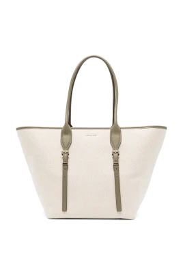 Grön Casual Toteväska med Spänne