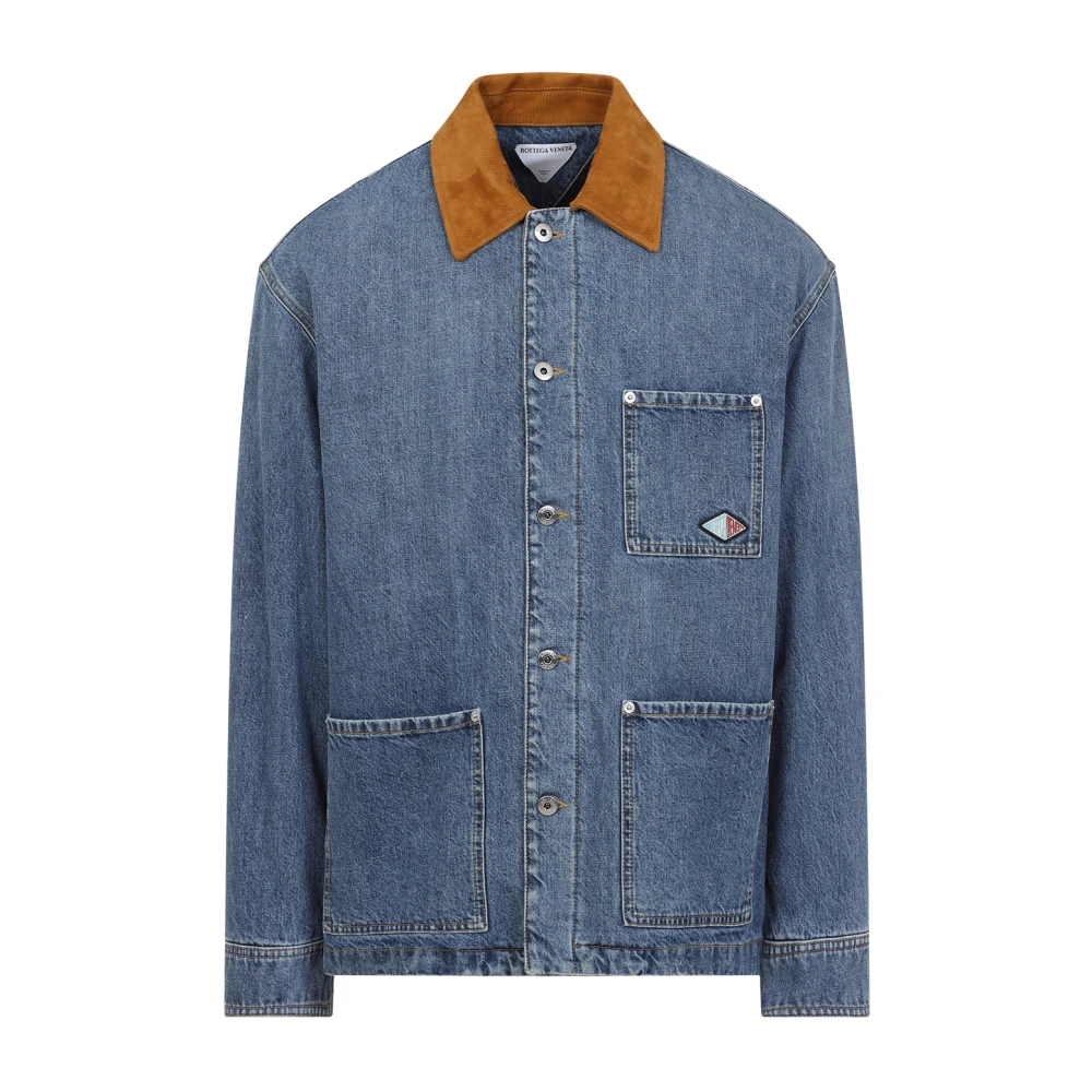 Bottega Veneta Blauwe Jas voor Mannen Blue Heren