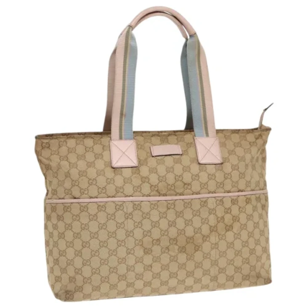 Gucci Vintage Pre-owned Canvas totes Beige Dames