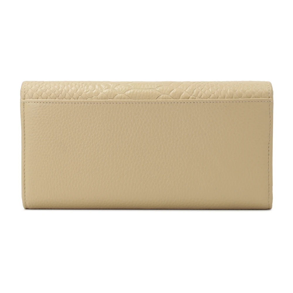 Kazar Langwerpige ruime leren portemonnee Beige Dames