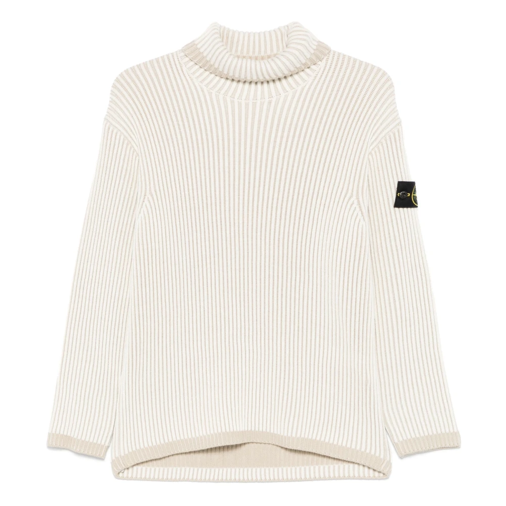 Stone Island Stijlvolle Gebreide Trui Beige Heren