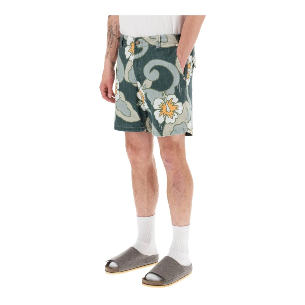 ERL Bermuda shorts met bloemenprint Multicolor Heren