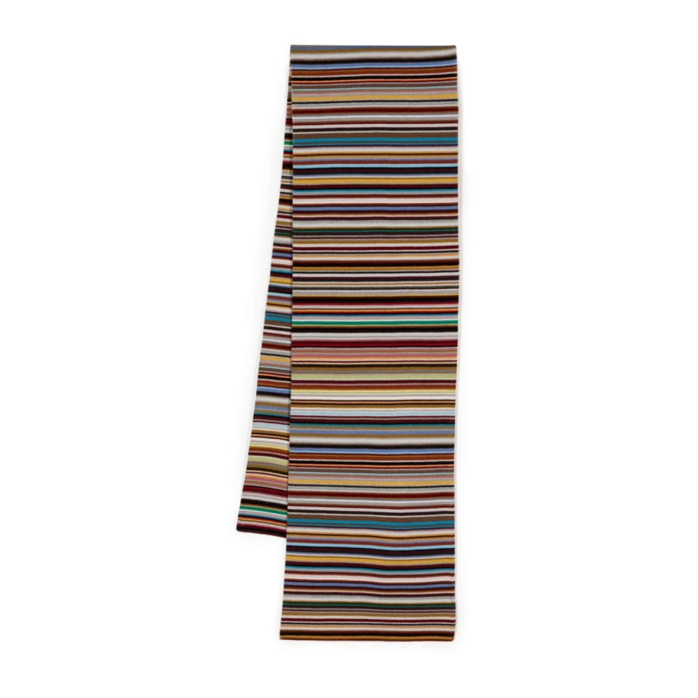 PS By Paul Smith MultiColour Gestreept Wol Sjaal Multicolor Heren