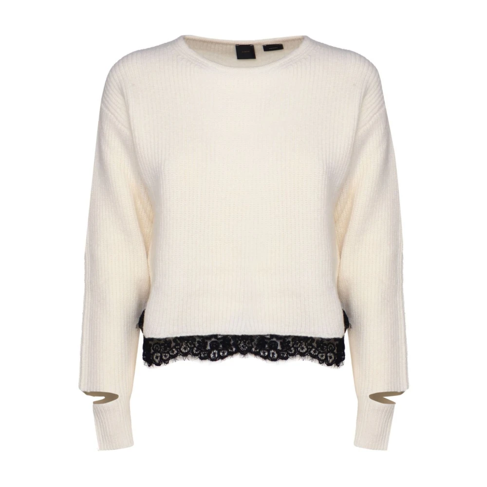 pinko Stijlvolle Sweaters voor een Chic Look White Dames