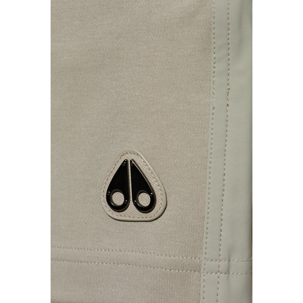Moose Knuckles Shorts met logo Gray Heren