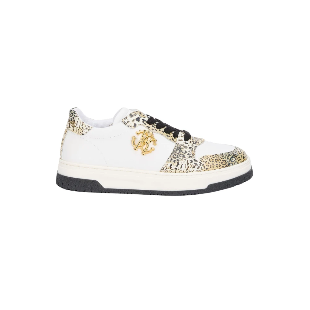 Roberto Cavalli Luipaardprint Sneaker met Monogram RC