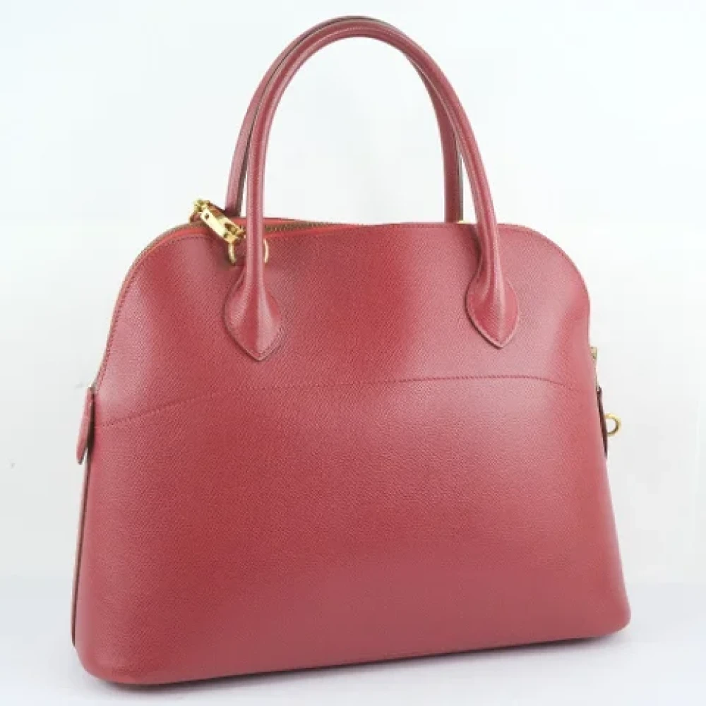 Hermès Vintage Pre-owned Leather handbags Red Dames