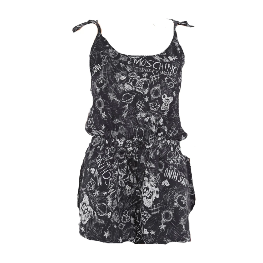 Moschino Women's Black Underbear Tuta Corta Cotone - Playsuits - S - Jumpsuits & Playsuits
