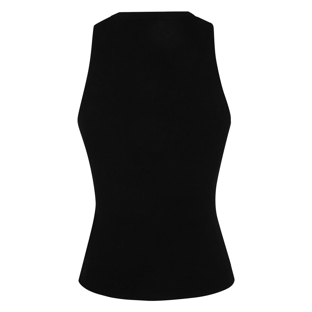Diesel Zwarte Gebreide Top Black Dames